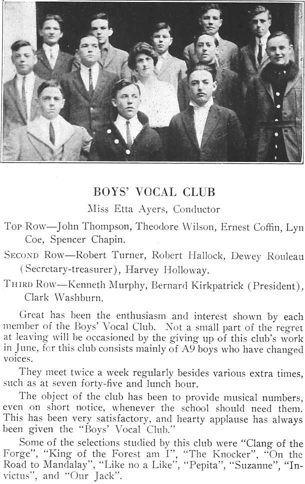 Boys' Vocal Club