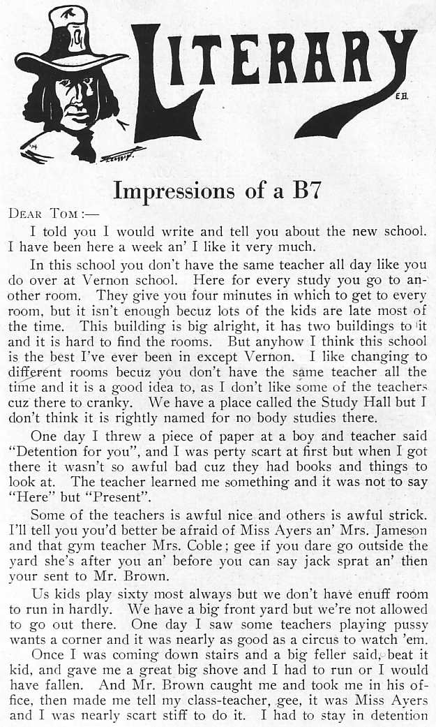 Literary - Impressions of a B7